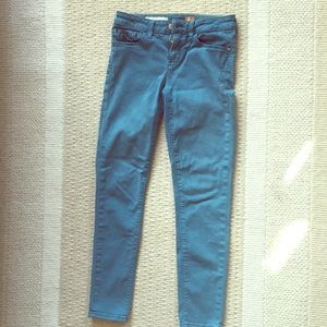 Pilcro and Letterpress blue skinny jeans